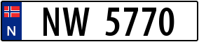 Trailer License Plate